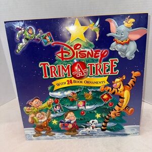 Disney Trim A Tree 24 Board Book Ornaments Vintage 2003 Advent Calendar